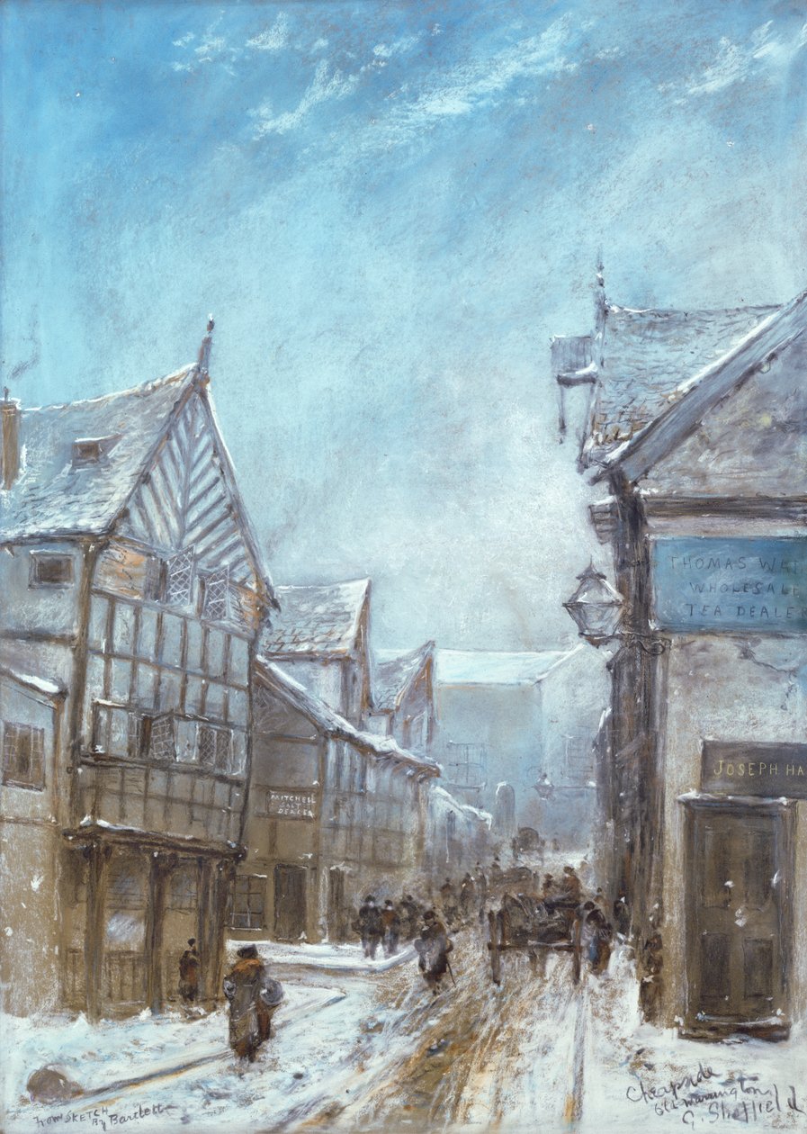 Old Cheapside, Warrington, 1864 av George Sheffield