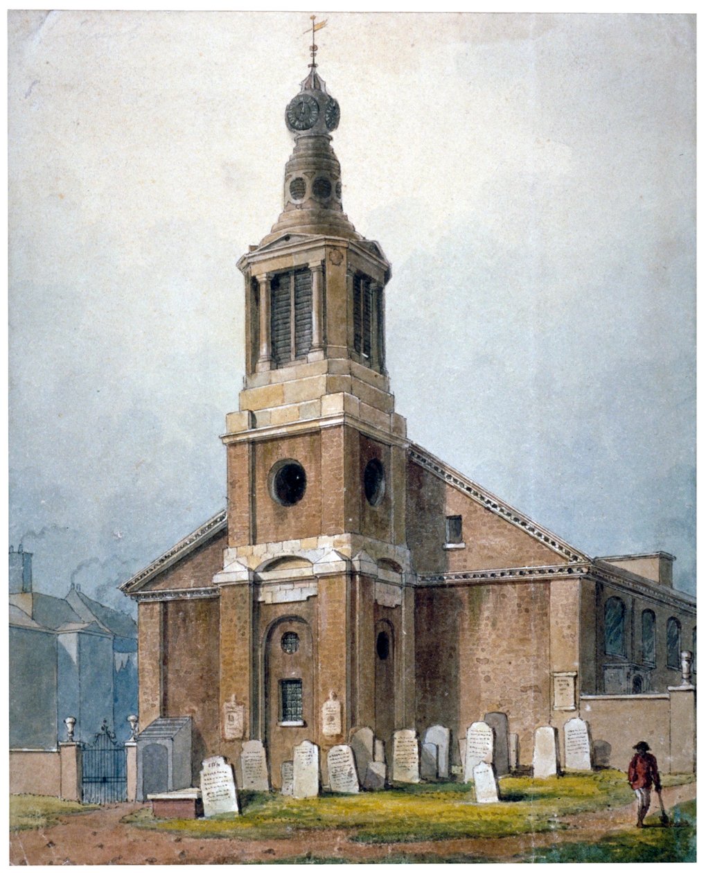 Church of St Anne, Dean Street, Soho, London, 1828 av George Shepherd