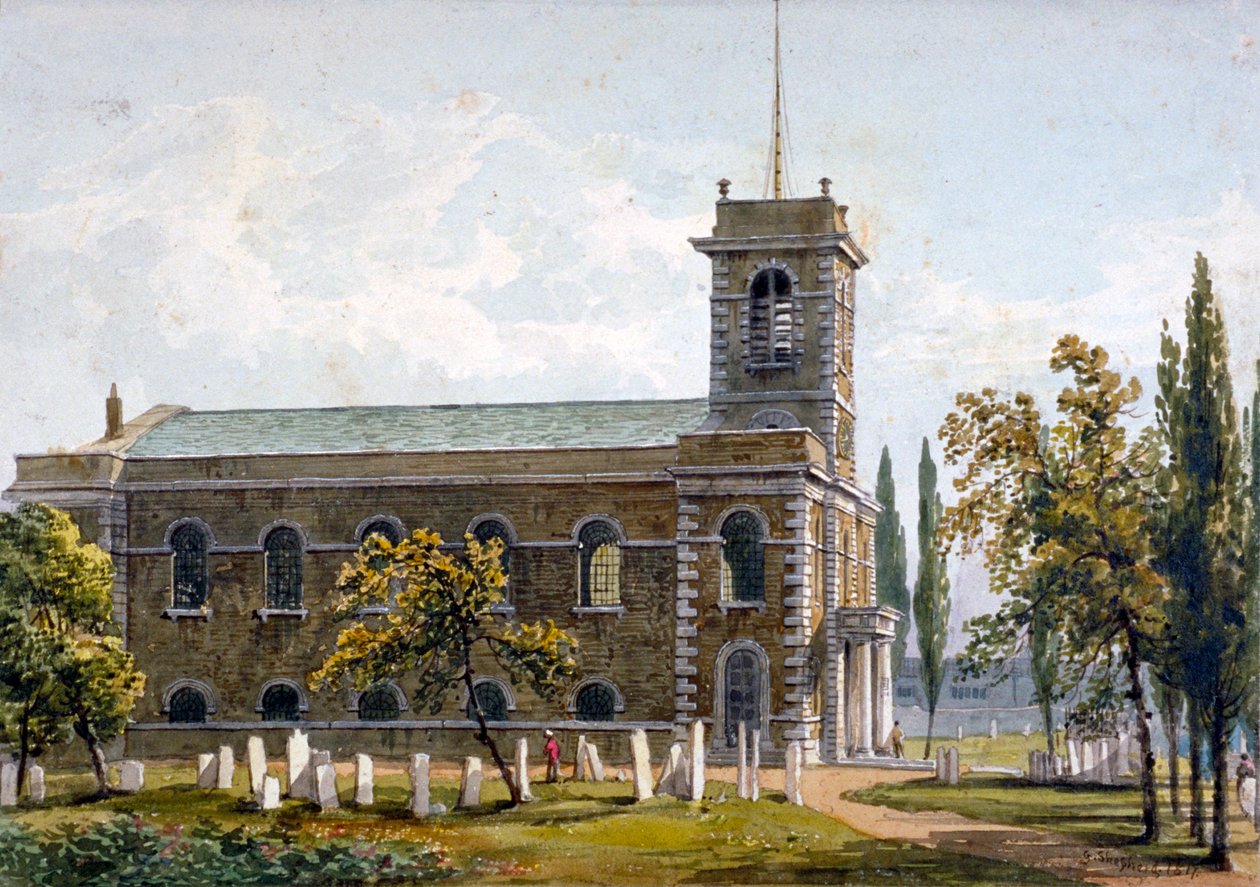 Church of St Matthew, Bethnal Green, London, 1817 av George Shepherd