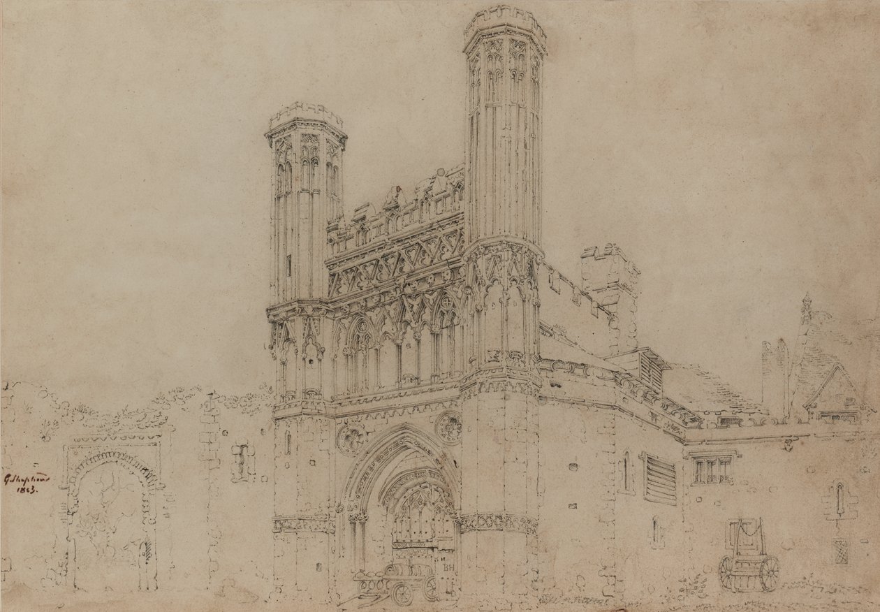 Porten till St. Augustine, Canterbury av George Shepherd