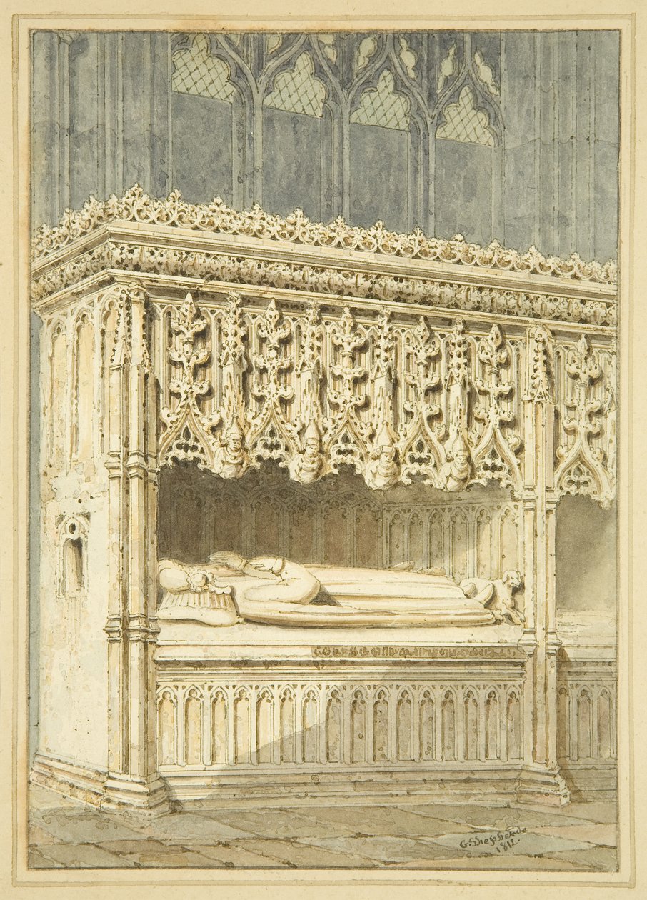 Monument till Sir Thomas Mede i St Mary Redcliffe av George Shepherd
