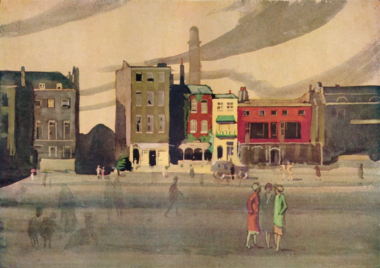 London under våren, 1800-talet, 1938 av George Sheringham
