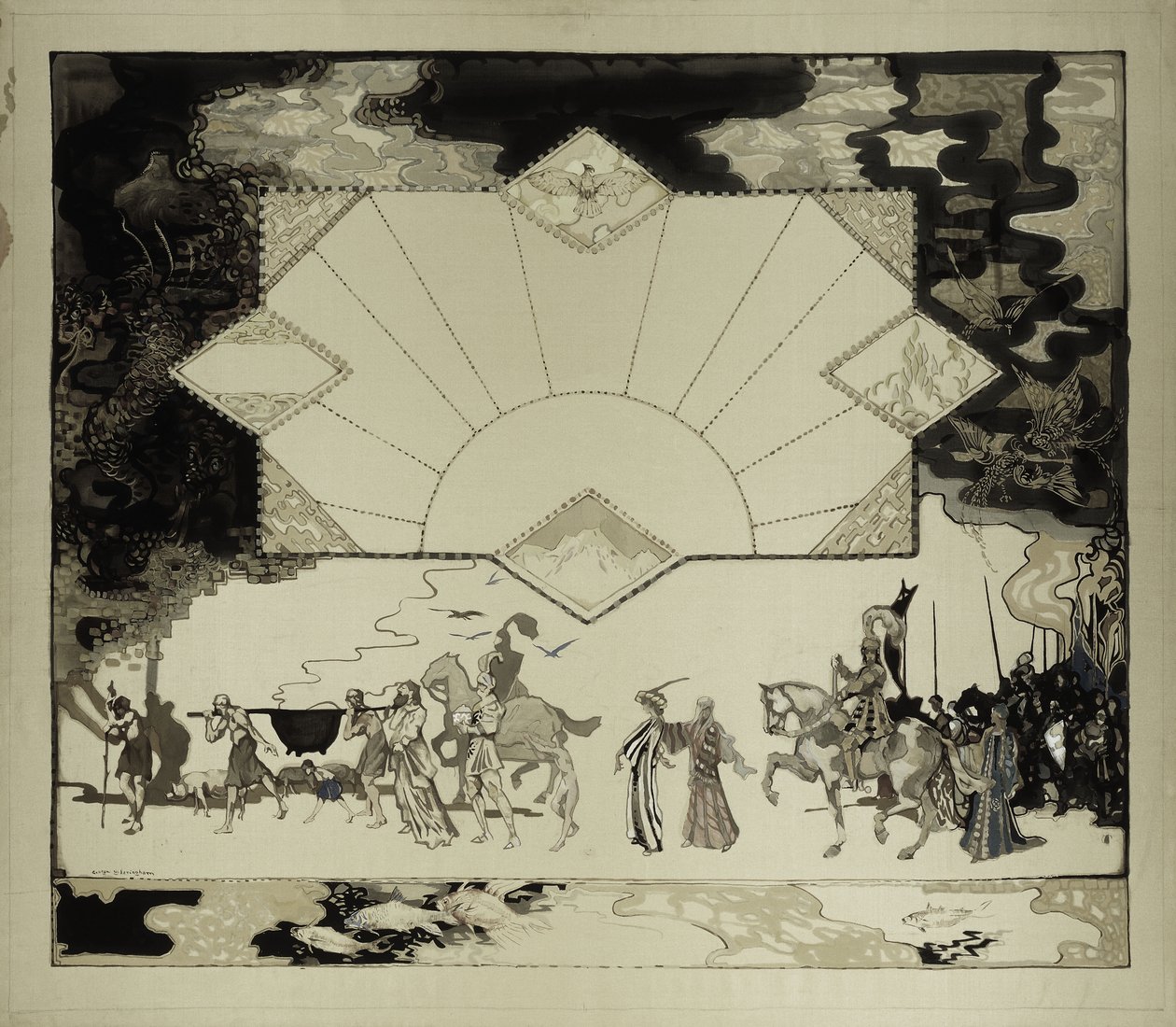 The Panel of the Mabinogion, nr 10, av George Sheringham