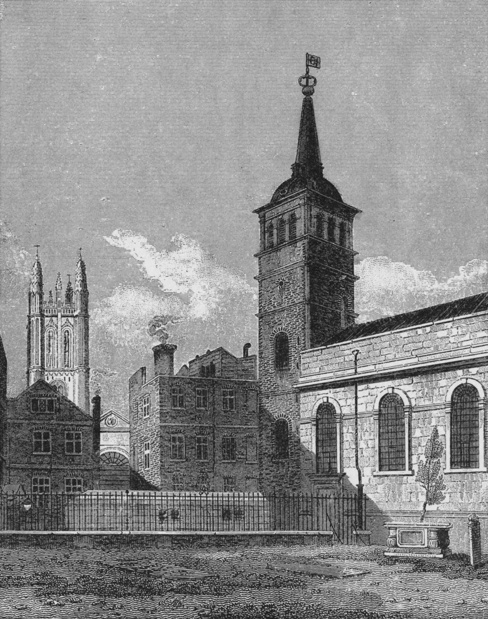 St Peters Church, Cornhill, London, 1811 1911 av George Sidney Shepherd