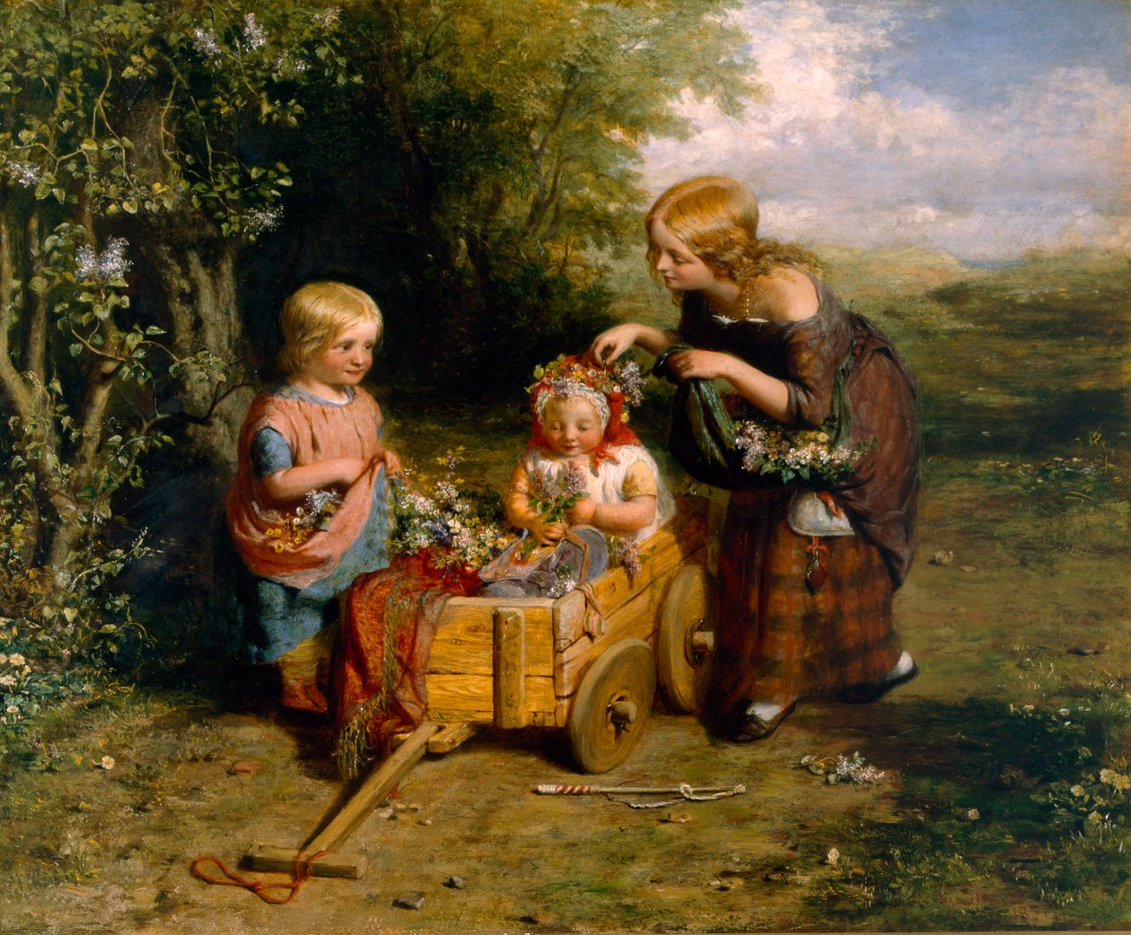 Vårblommor, 1851. av George Smith