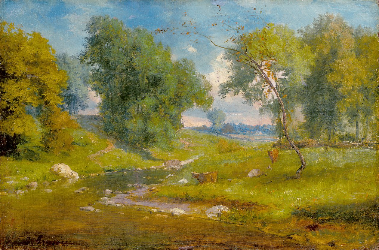 In The Meadow (olja på duk) av George Snr. Inness