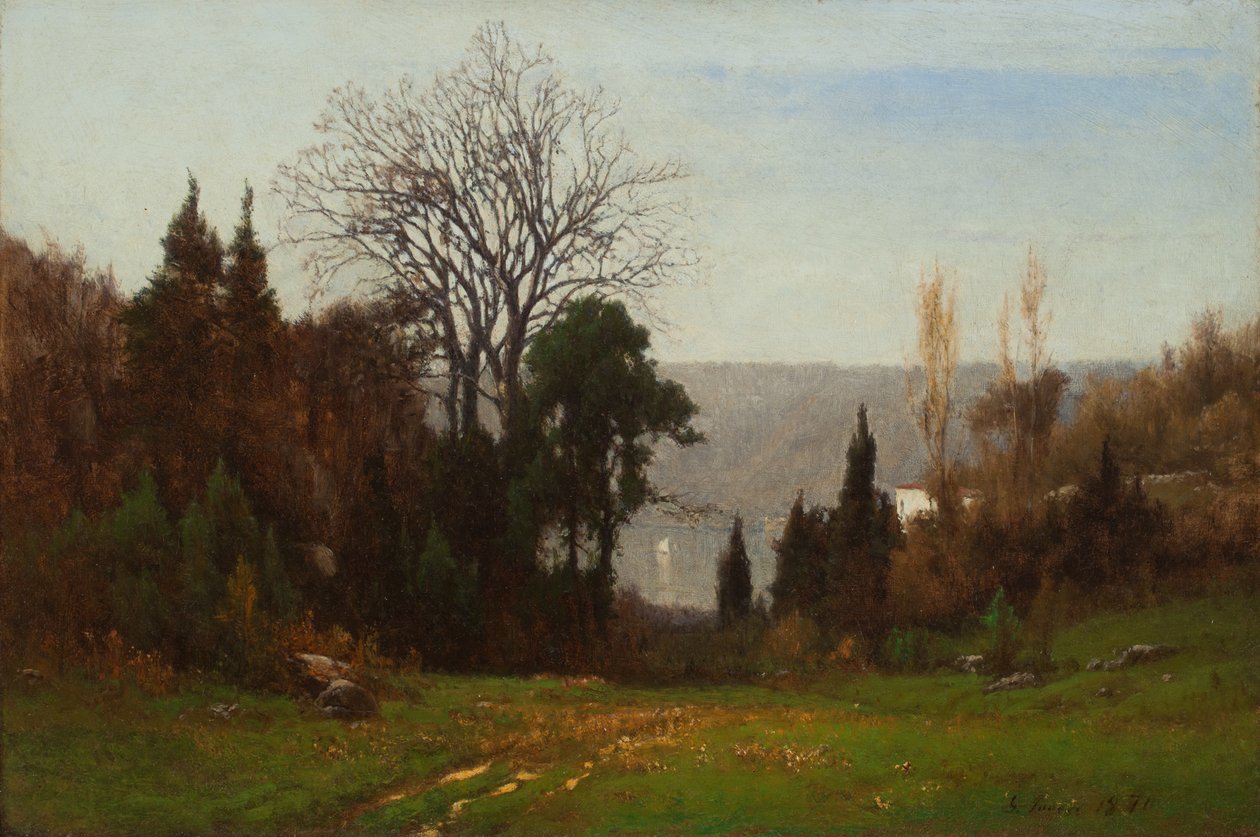 Mittemot Palisaderna av George Snr. Inness