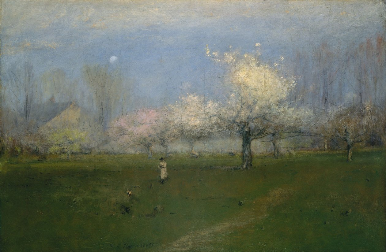 Spring Blossoms, Montclair, New Jersey, ca 1891 av George Snr. Inness