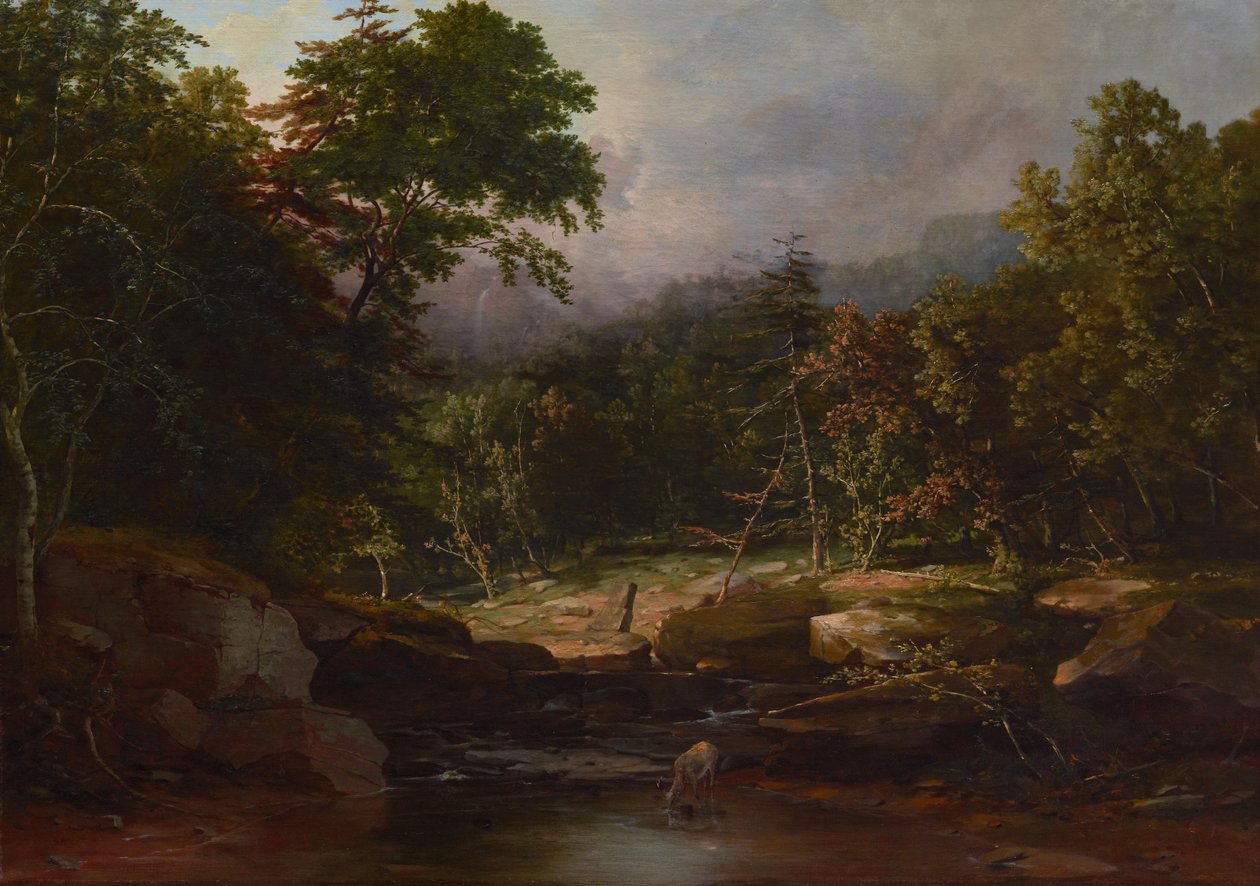 Stream in the Mountains, ca 1850 (olja på duk) av George Snr. Inness