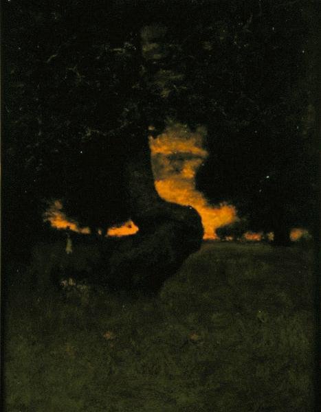 Sundown, ca 1889 (olja ombord) av George Snr. Inness