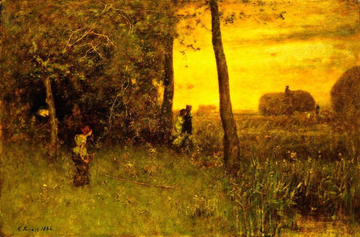 Badarna, 1888 av George Snr. Inness