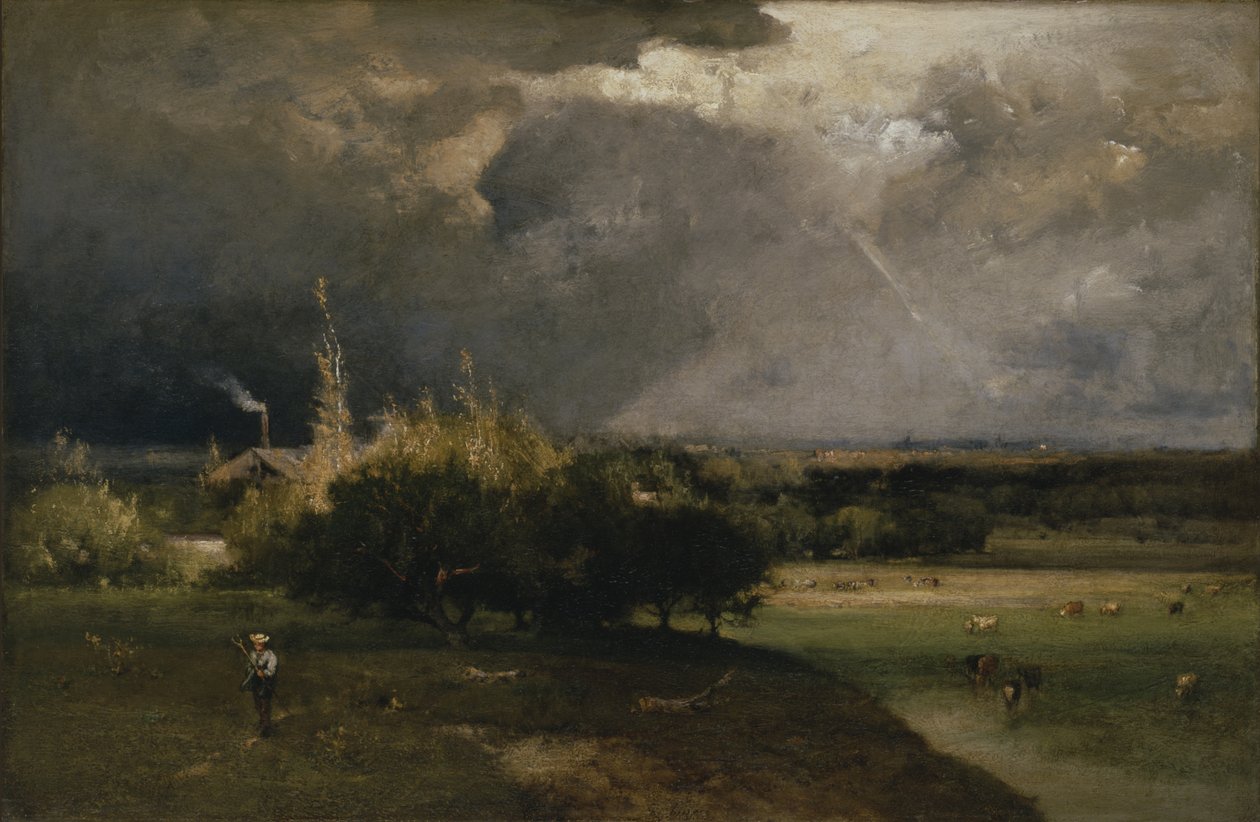Den kommande stormen, ca 1879 av George Snr. Inness