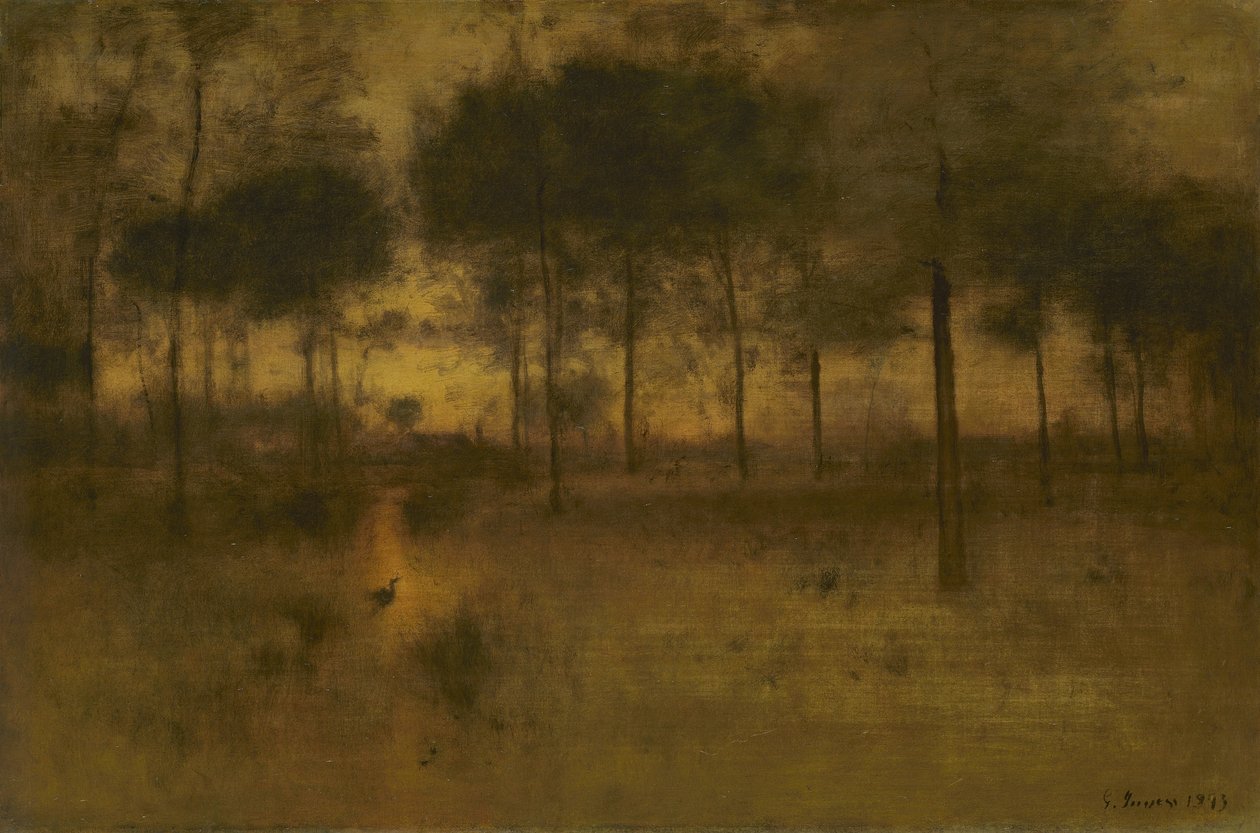 Hägerns hem, 1893 av George Snr. Inness