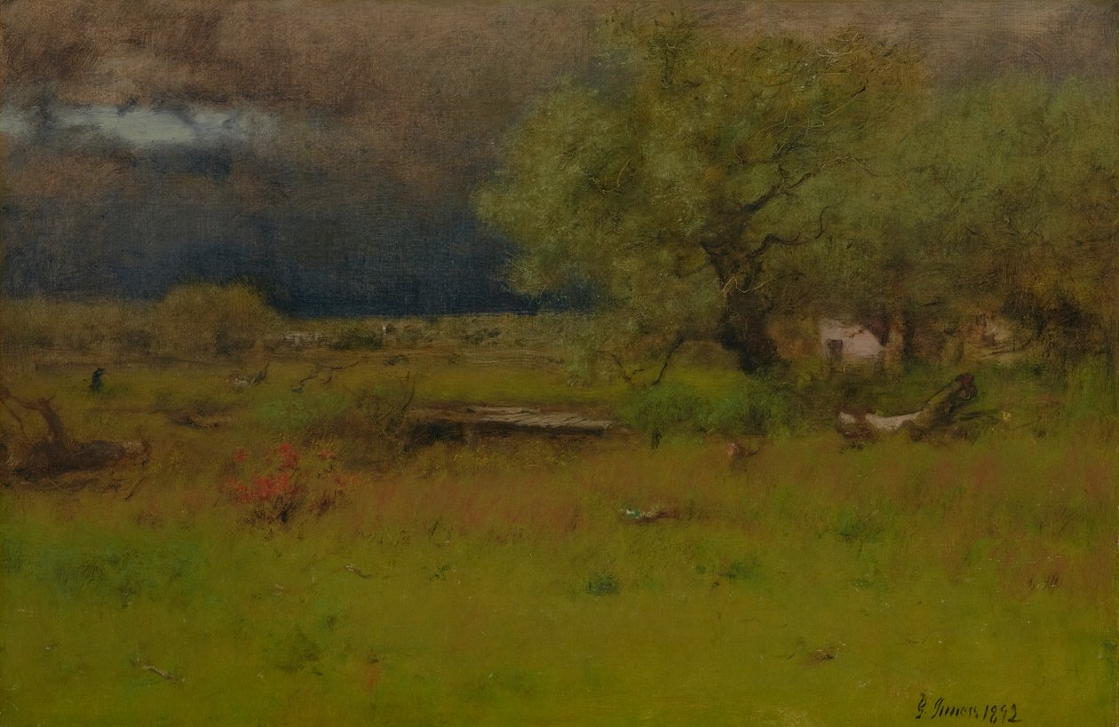 Den förbipasserande stormen 1892 (olja på duk) av George Snr. Inness