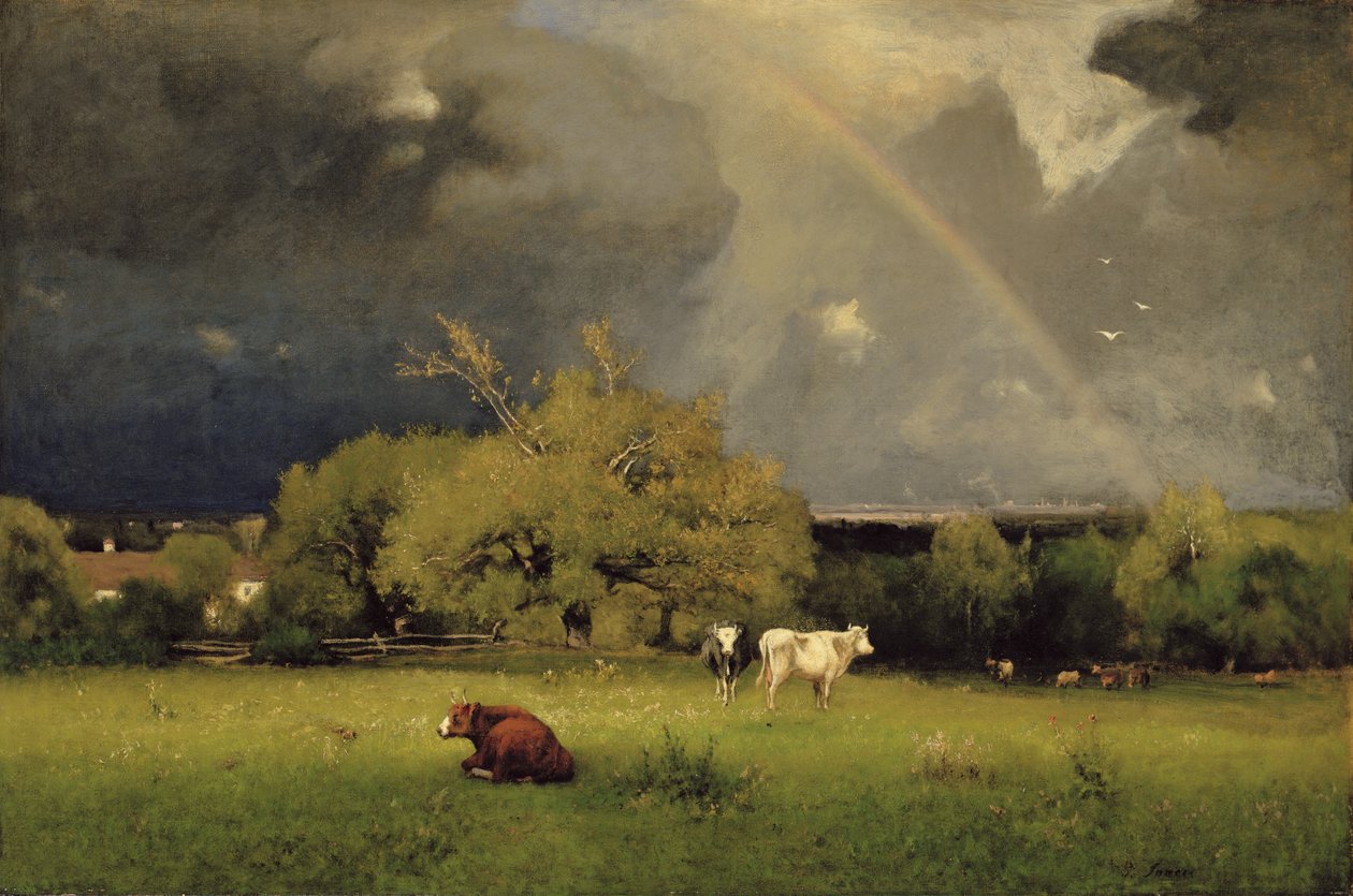 The Rainbow, ca 1878-79 (olja på duk) av George Snr. Inness