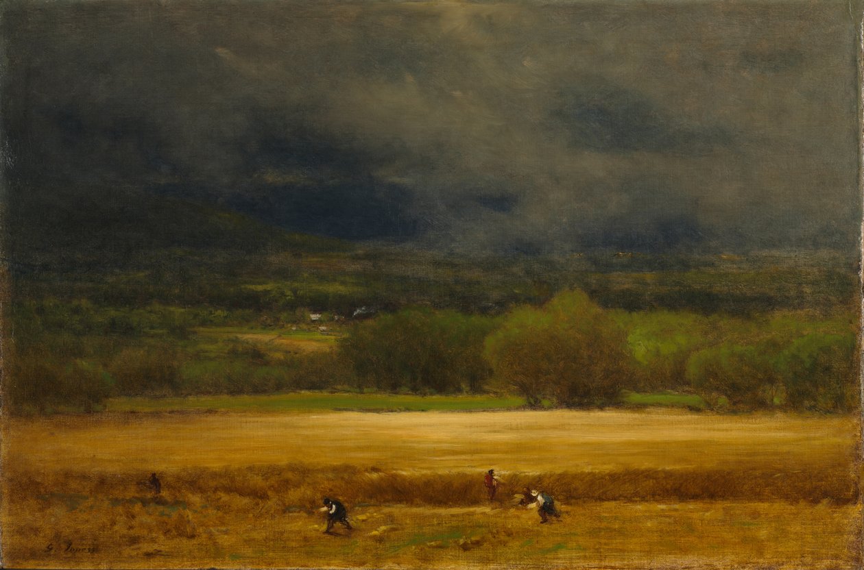 Vetefältet, ca 1875-77 (olja på duk) av George Snr. Inness