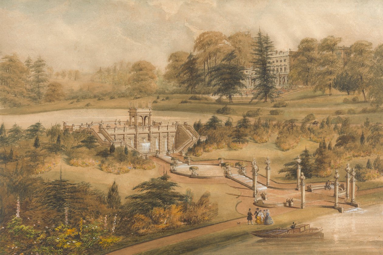 Design för Cowley Manor, Gloucestershire av George Somers Clarke
