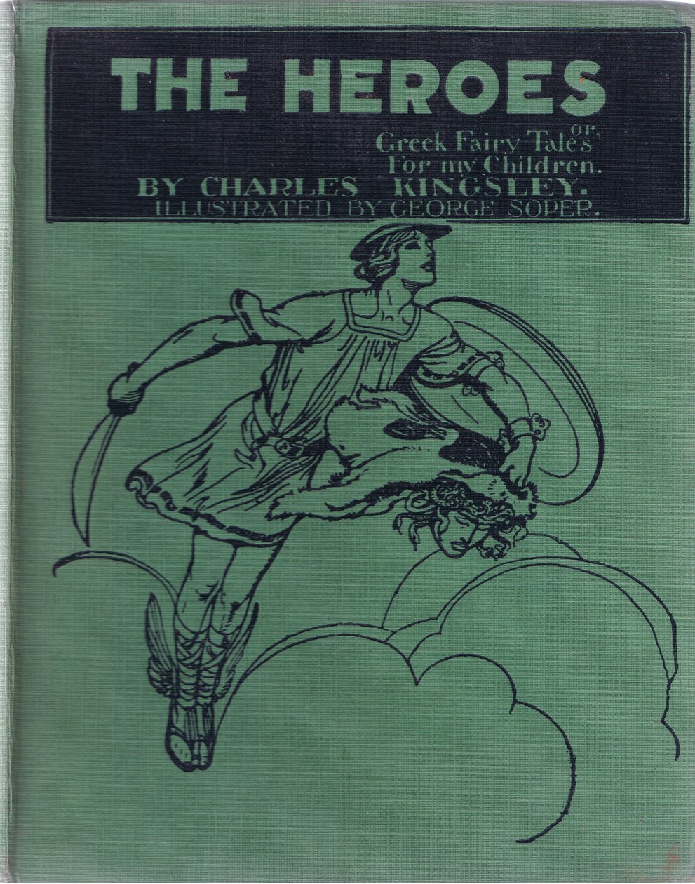 Design på framsidan, från The Heroes publicerad av George Allen och Unwin 1929 av George Soper