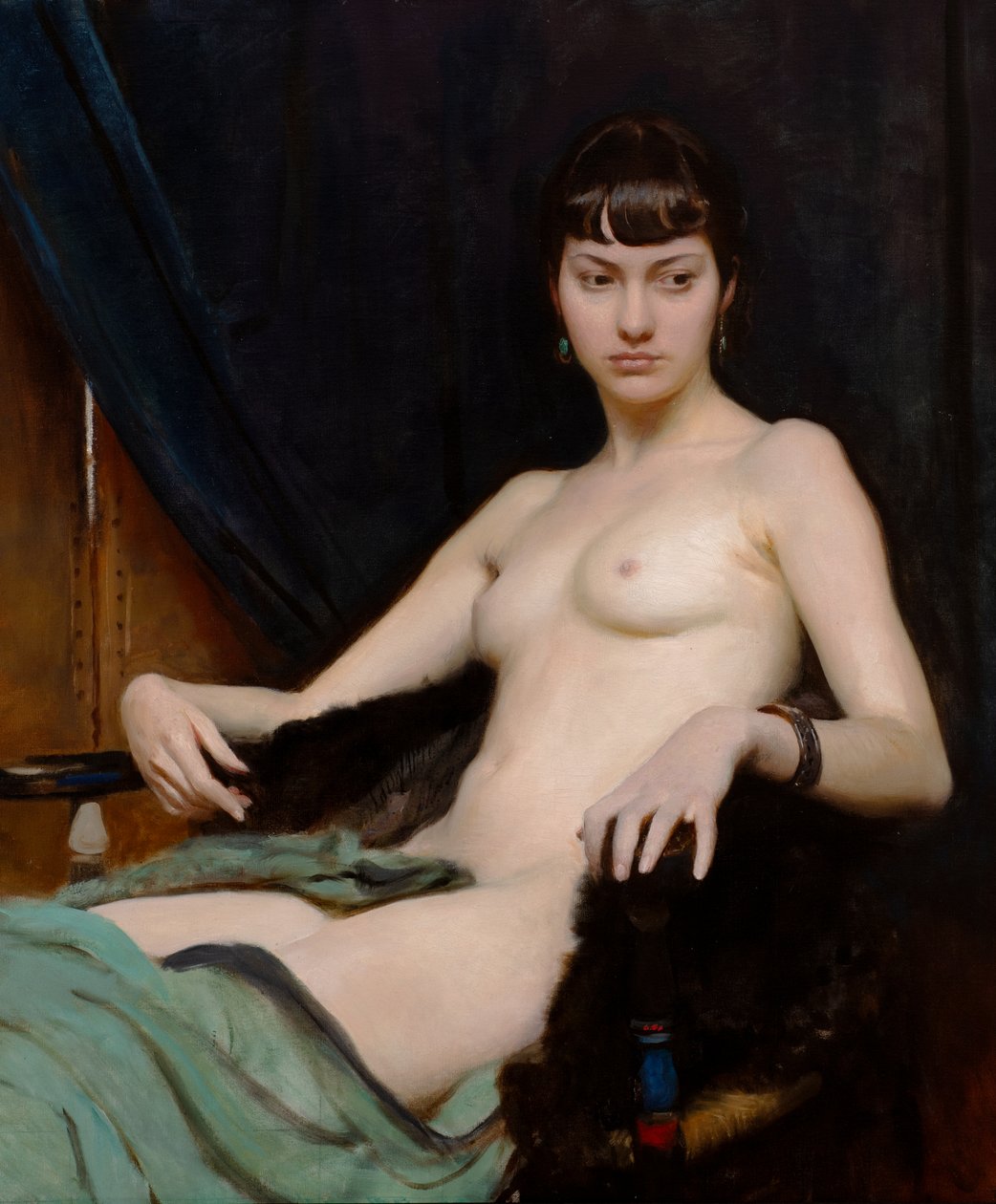 A Study (olja på duk) av George Spencer Watson