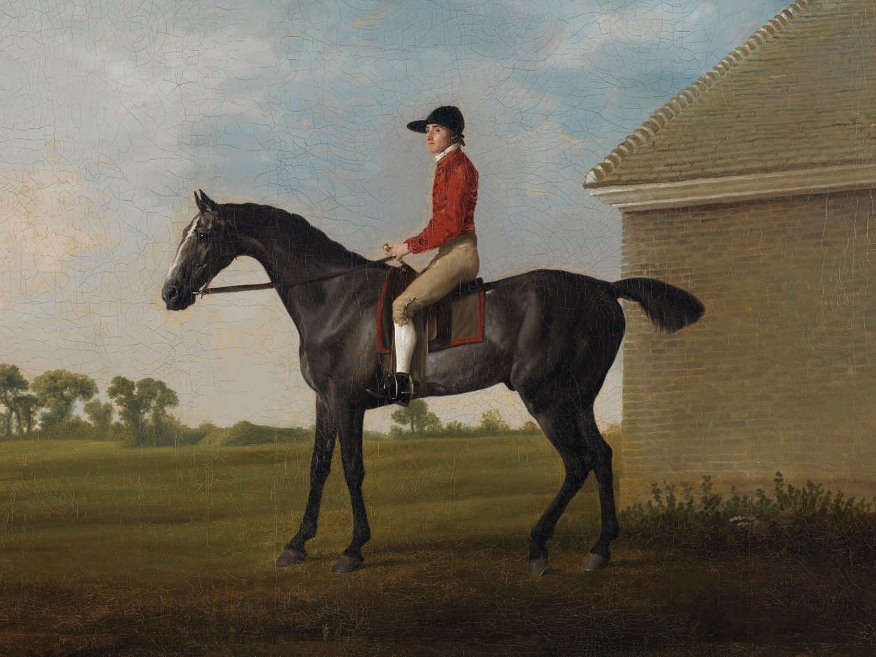 Gimcrack, med John Pratt uppe, på Newmarket Heath, 1795 av George Stubbs