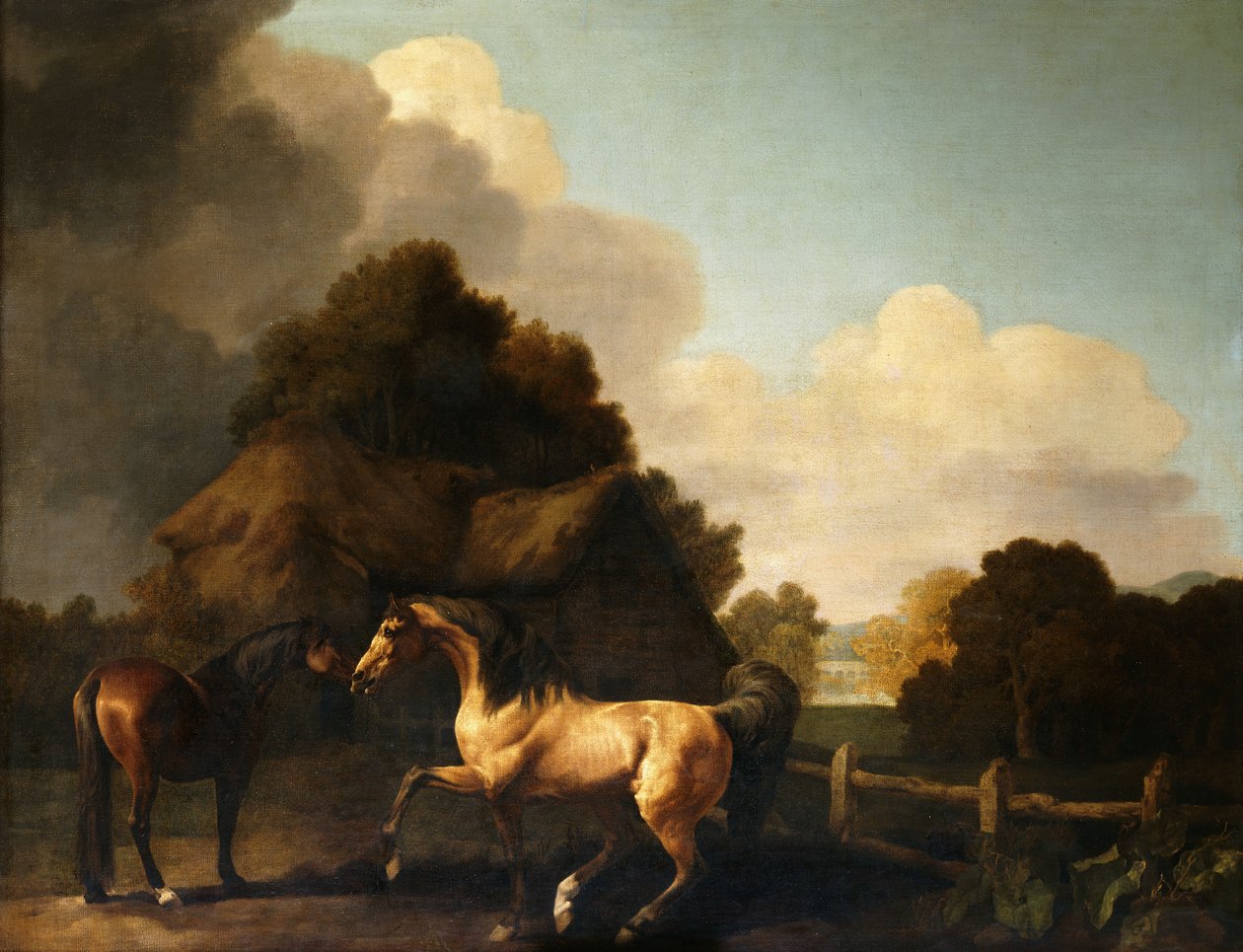 Hingst och sto, traditionellt kallad "Jupiter och sto" av George Stubbs