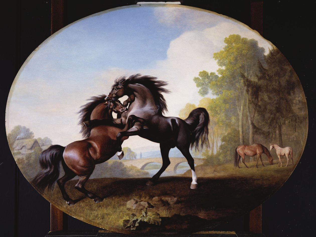 Hingstkamp, 1781 av George Stubbs