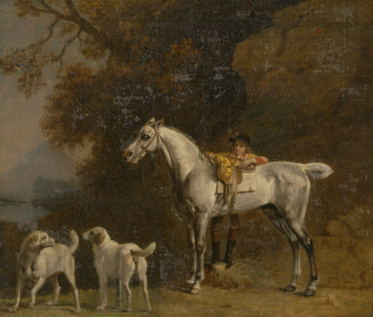 Studier för eller efter "Den tredje hertigen av Richmond med Charletonjakten" av George Stubbs