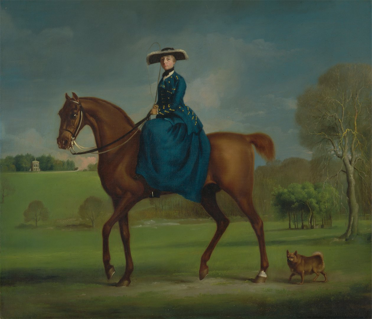 Grevinnan av Coningsby i Charlton-jaktens kostym av George Stubbs