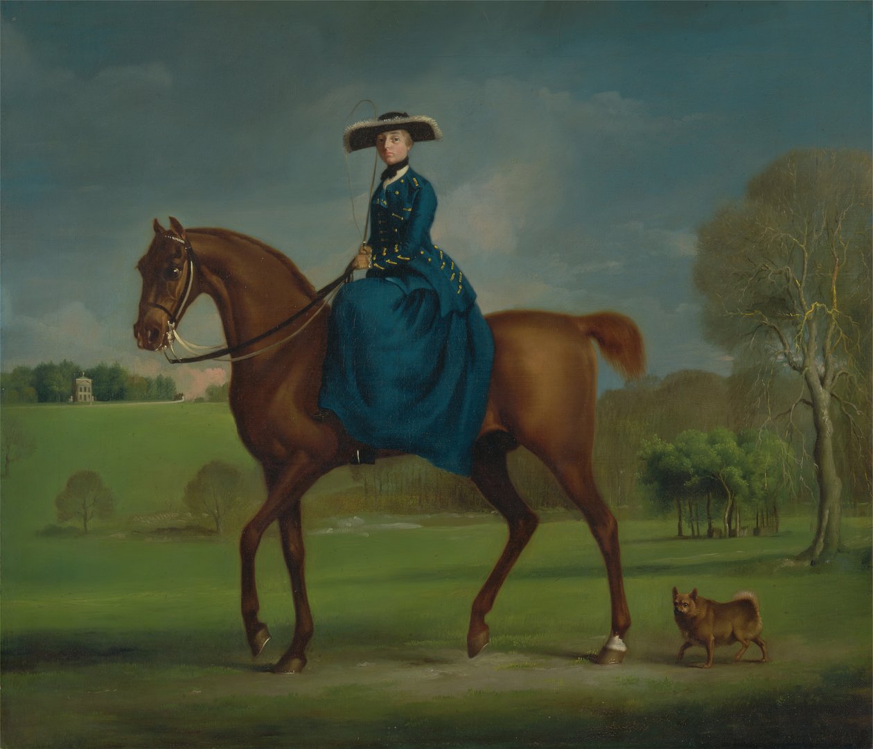 Grevinnan av Coningsby i Charlton Hunts kostym, ca. 1760. av George Stubbs