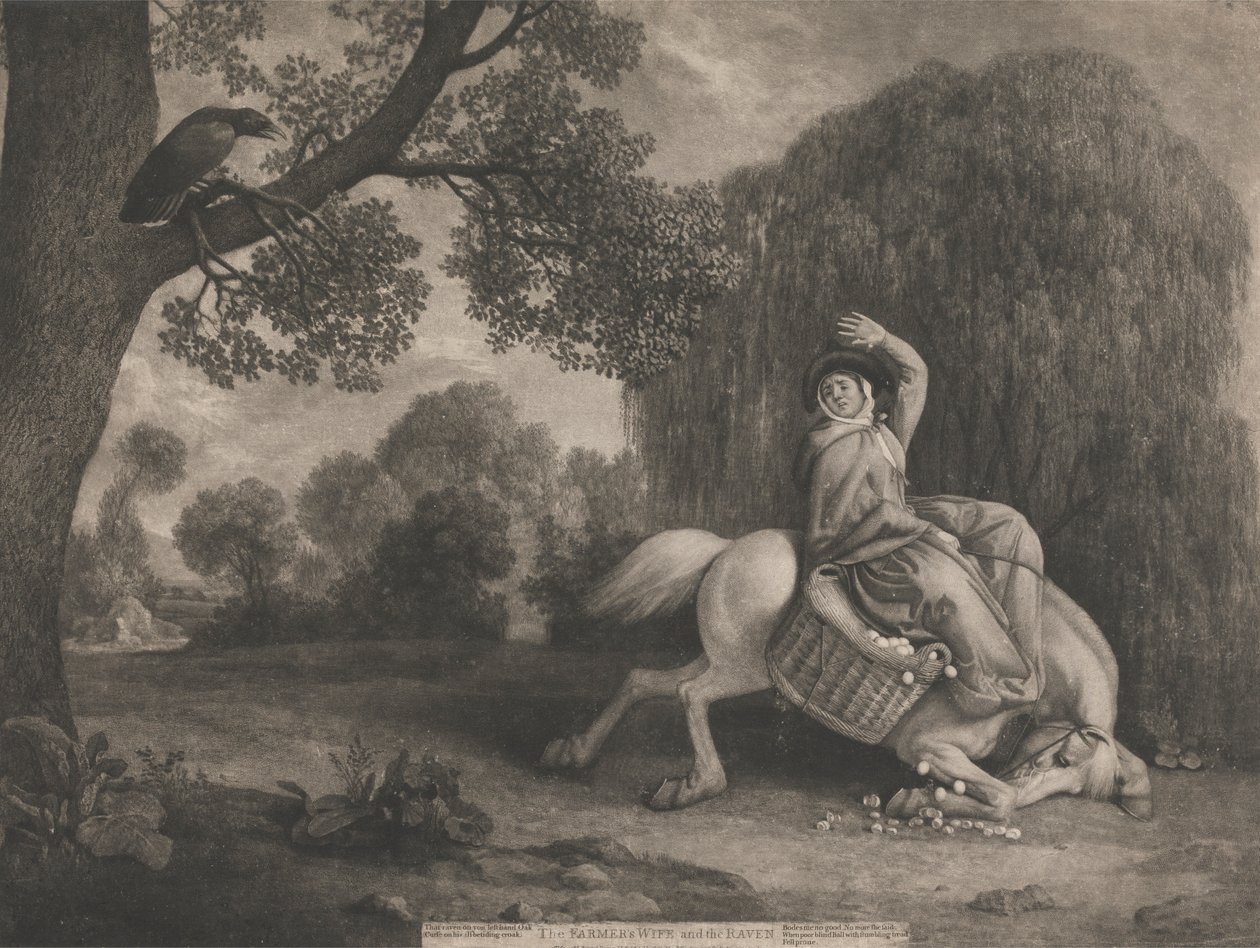 Bondens fru och Korpen av George Stubbs
