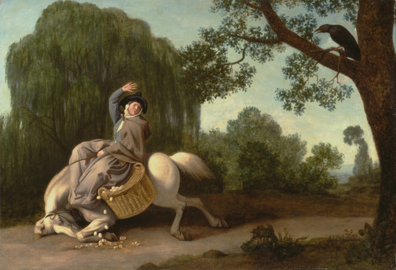 Bondekvinnan och korpen av George Stubbs