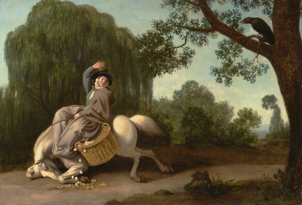 Bondens hustru och korpen, 1786. av George Stubbs