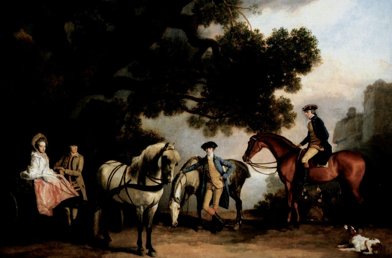 Familjerna Milbanke och Melbourne av George Stubbs