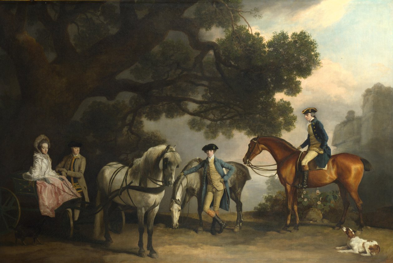 Familjerna Milbanke och Melbourne, ca 1769 av George Stubbs