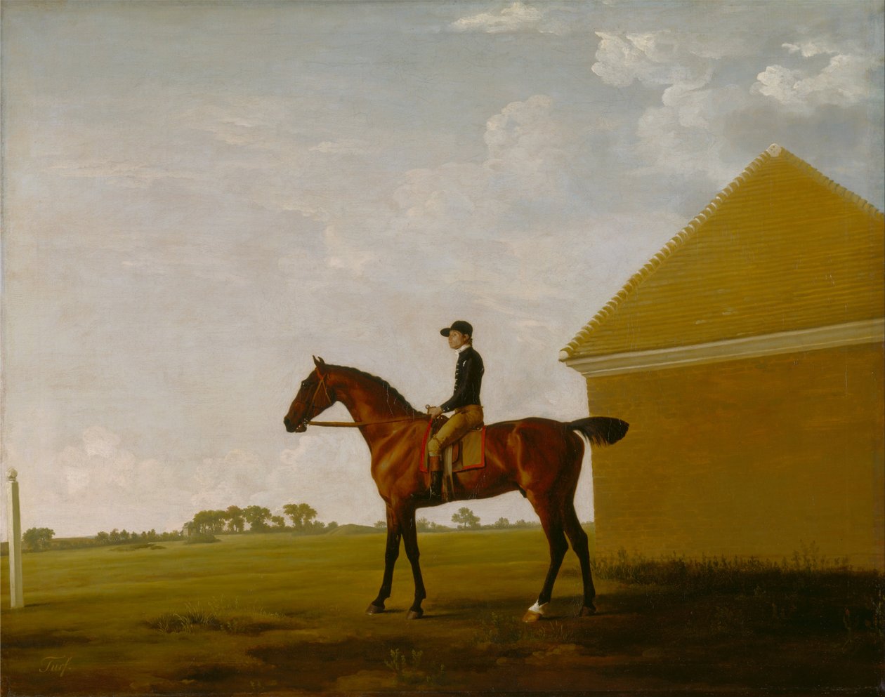 Turf, med Jockey upp, på Newmarket av George Stubbs