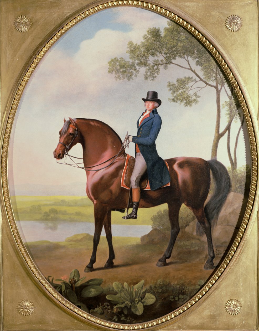 Warren Hastings på sin arabiska häst av George Stubbs