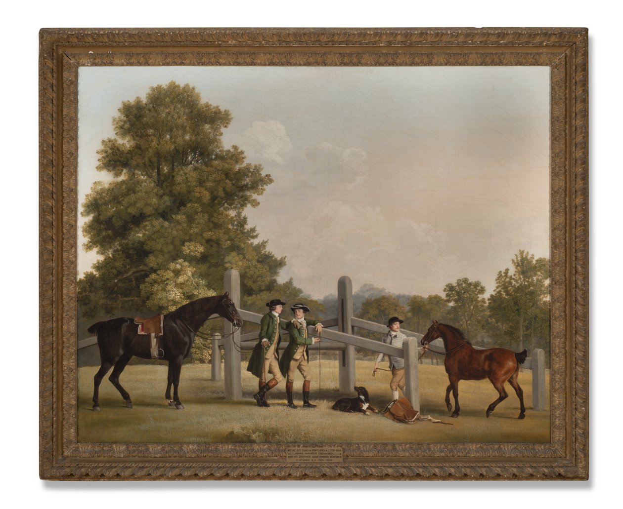 William Henry Cavendish-Bentinck, 3:e hertig av Portland och hans yngre bror Lord Edward, 1767-68 av George Stubbs