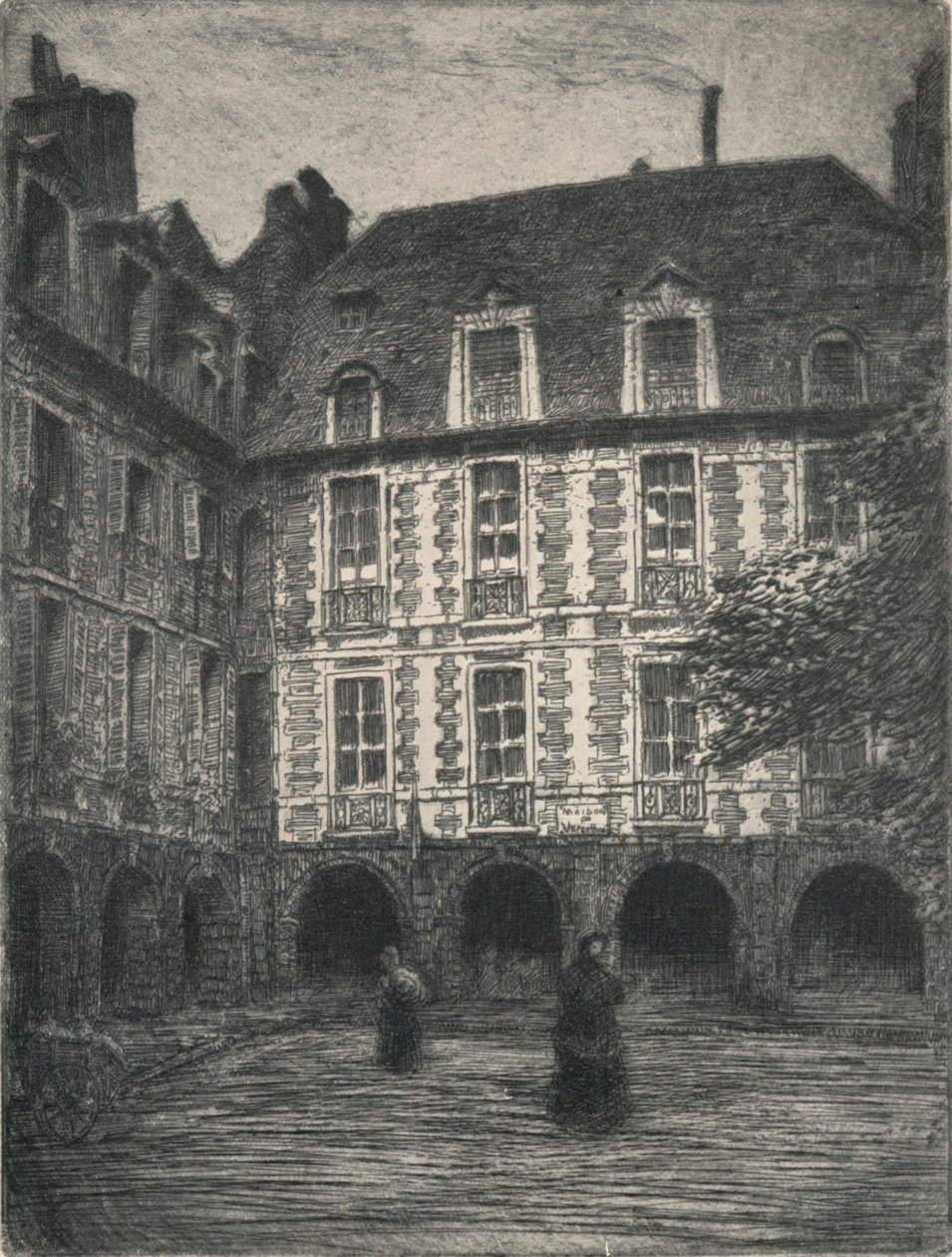 "Victor Hugos hus, Places des Vosges", 1915 av George T Plowman