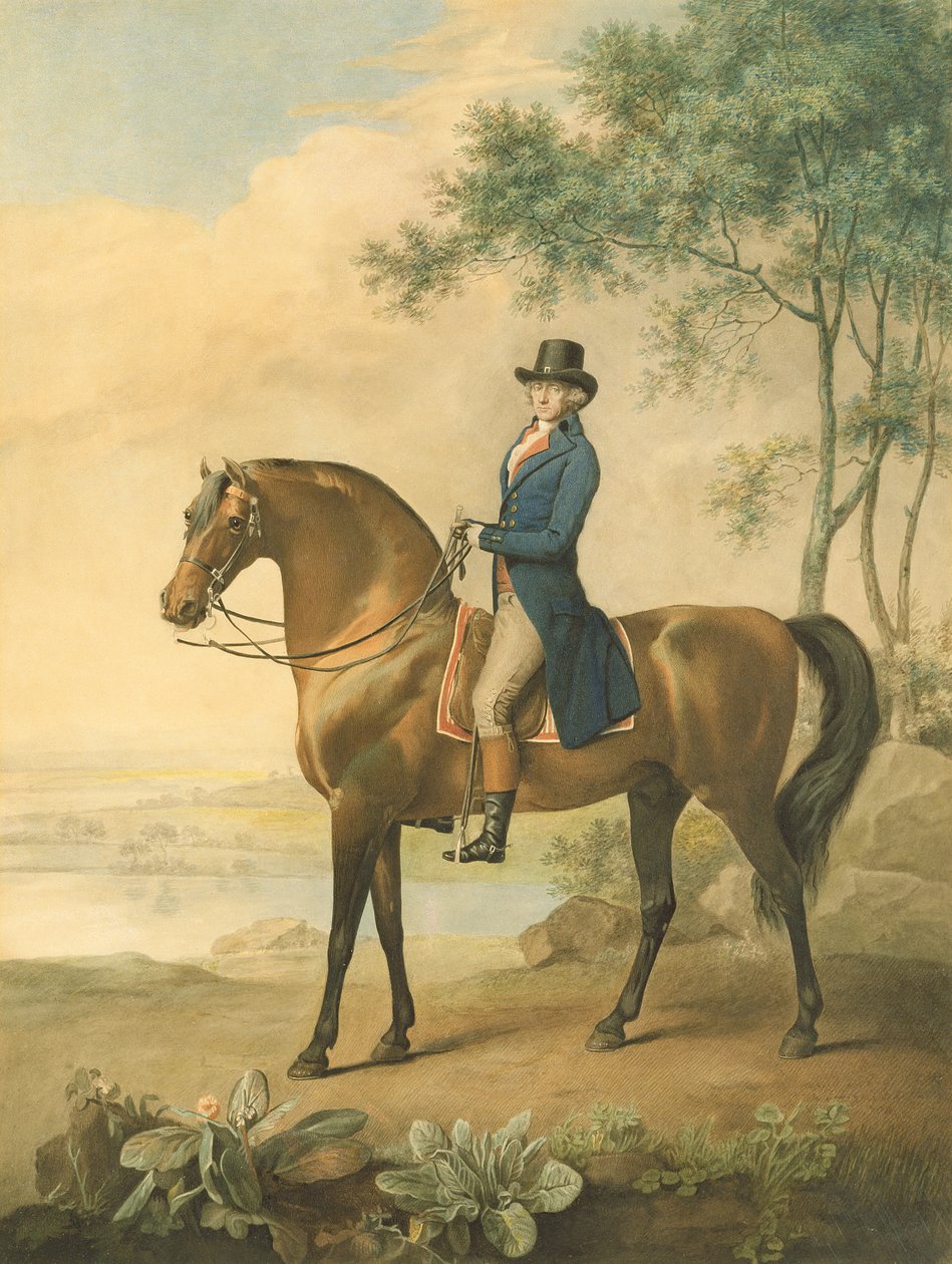 Warren Hastings på sin arabiska häst, 1796 av George Townley Stubbs