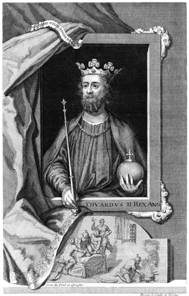 Edvard II av England. 1700-talet av George Vertue