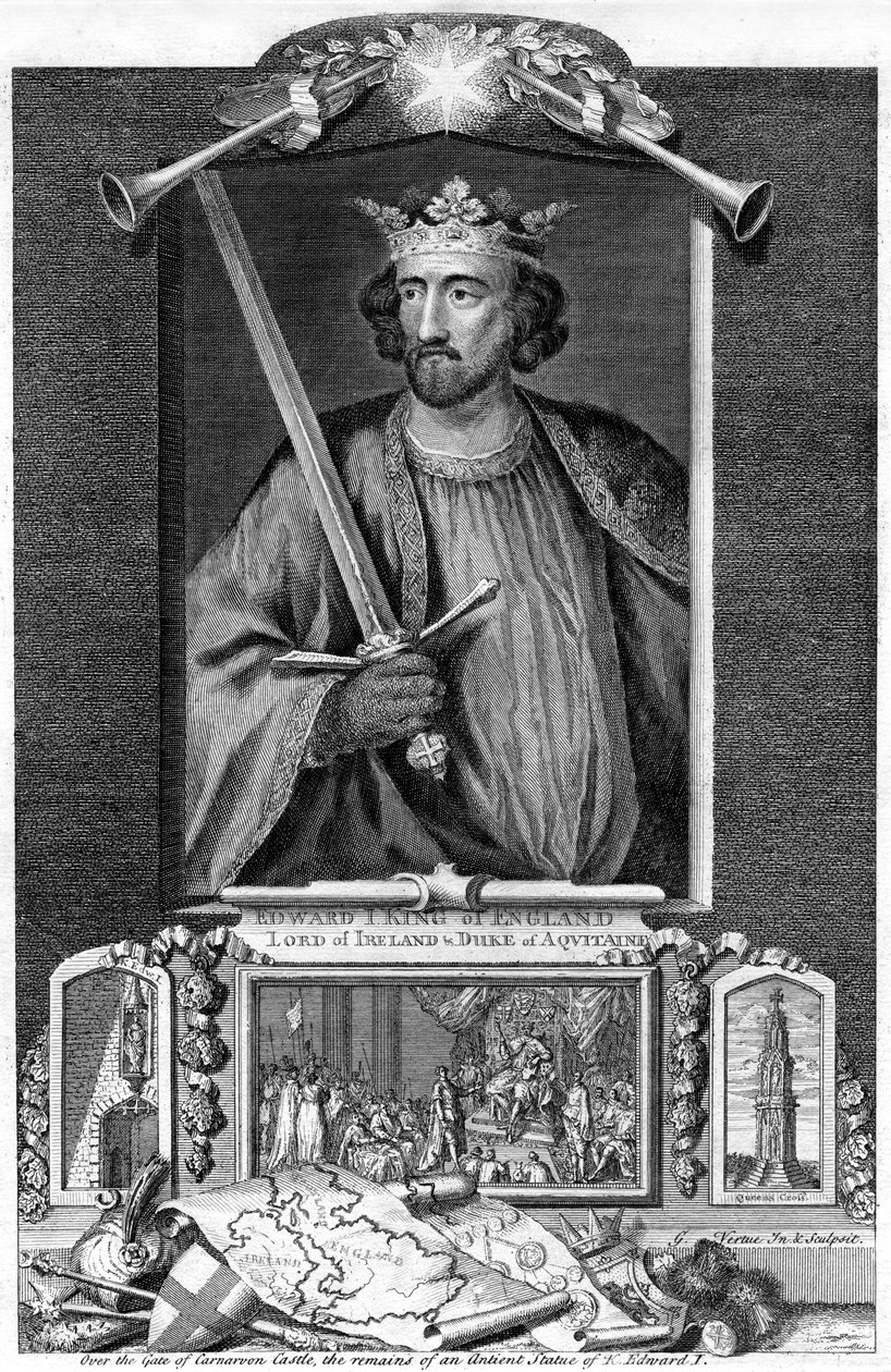 Edward I av England, 1700-talet av George Vertue