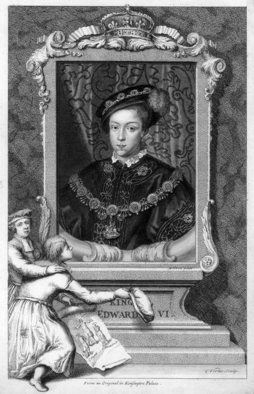 Edward VI, kung av England, 1700-talet. av George Vertue