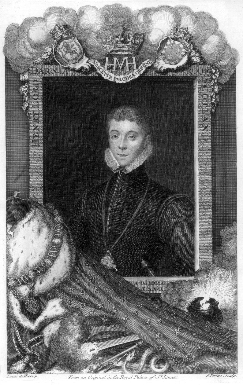 Henry Stewart, Lord Darnley, King Consort of Mary, Queen of Scots, 1700-talet. av George Vertue