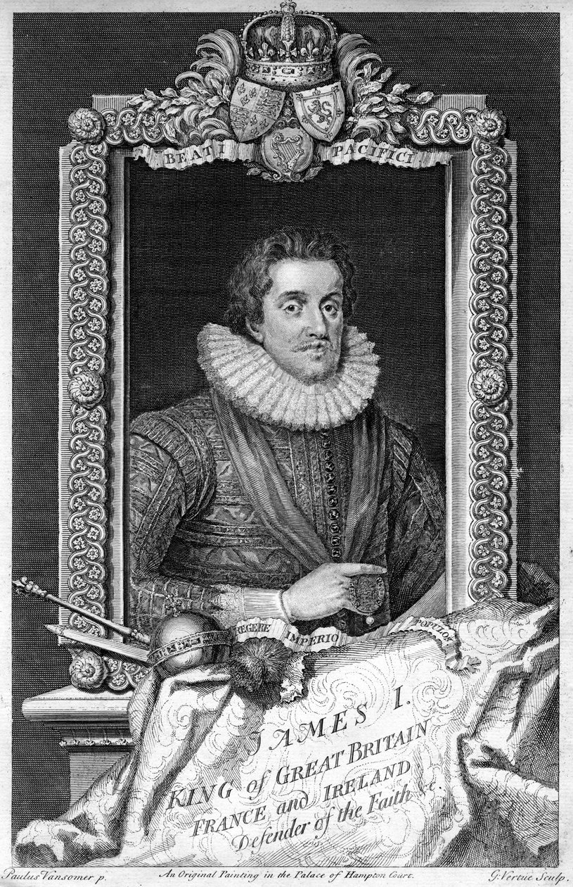 James I av England, 1600-talet. av George Vertue