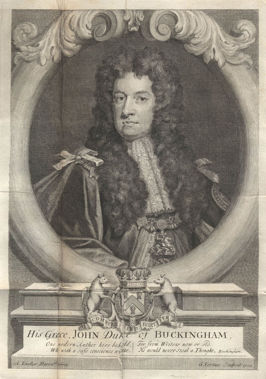 John Sheffield, 1:e hertig av Buckingham och Normanby 1648-1721, 1722 av George Vertue