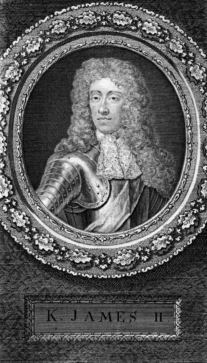 King James II av England, 1700-talet. av George Vertue