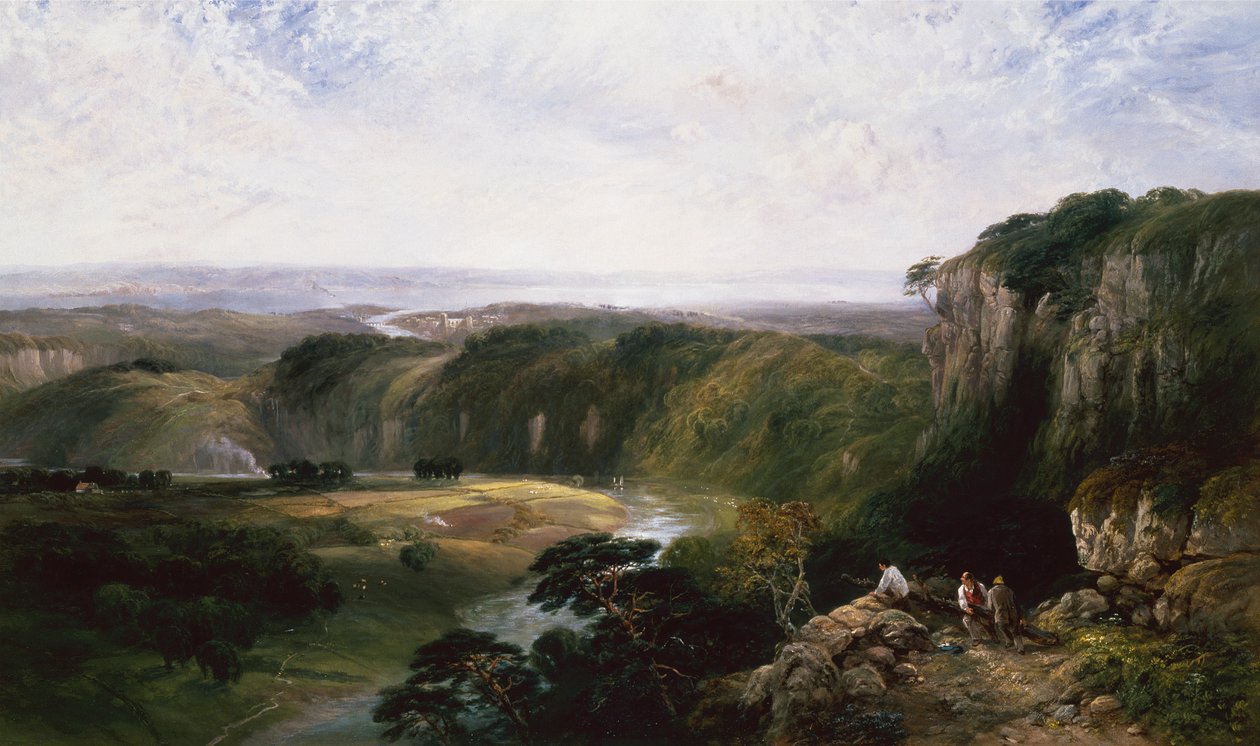 Chepstow från Windcliff av George Vicat Cole