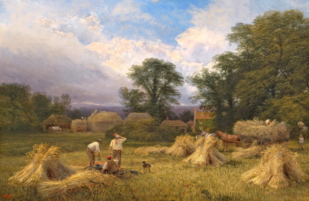 Skördetid, 1883 av George Vicat Cole