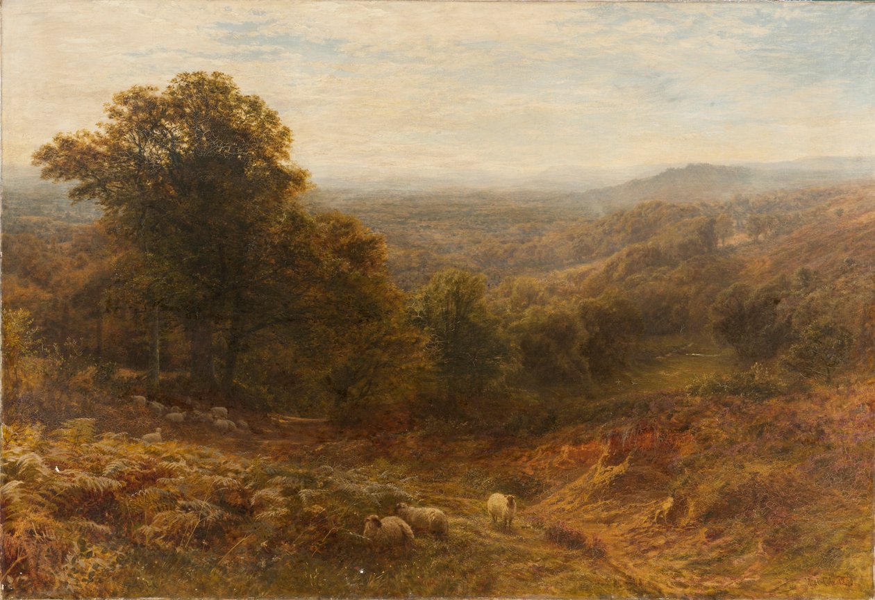"Noon on the Surrey Hills", 1853-1893 av George Vicat Cole