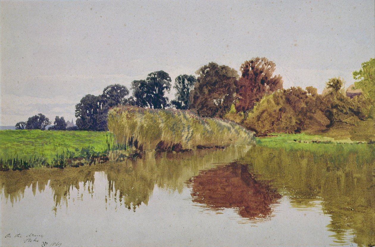På Arun, Stoke, Sussex av George Vicat Cole